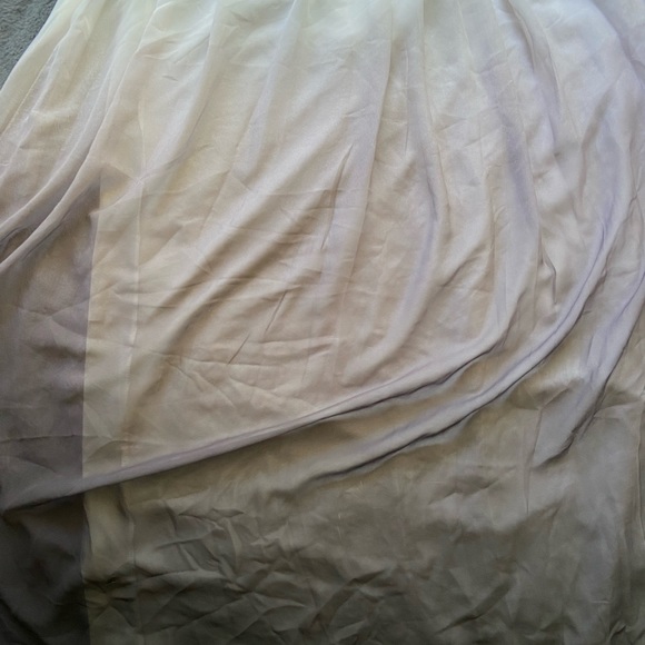 Black and White Ombré Long Skirt - Picture 2 of 5